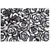 Abstract Roses Hair on Hide Grey 5' x 8' Rug