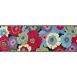 Always Flowers Indoor/Outdoor Rug - 2'6 x 8'