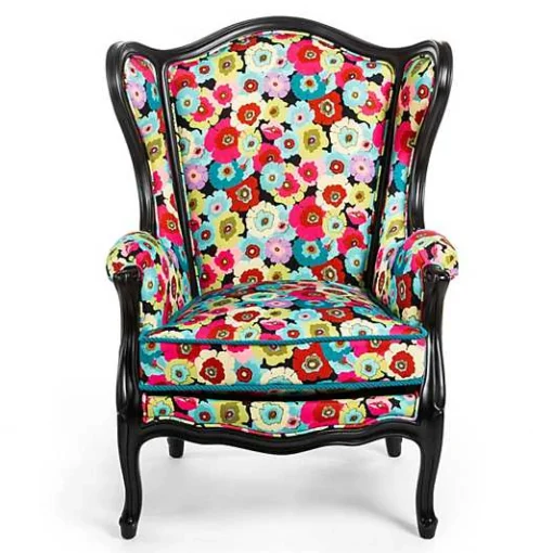 Always Flowers Outdoor Wing Chair