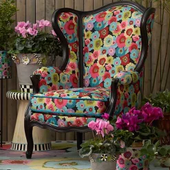 Always Flowers Outdoor Wing Chair