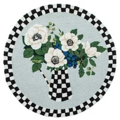 Anemones Pitcher 3' Round Rug