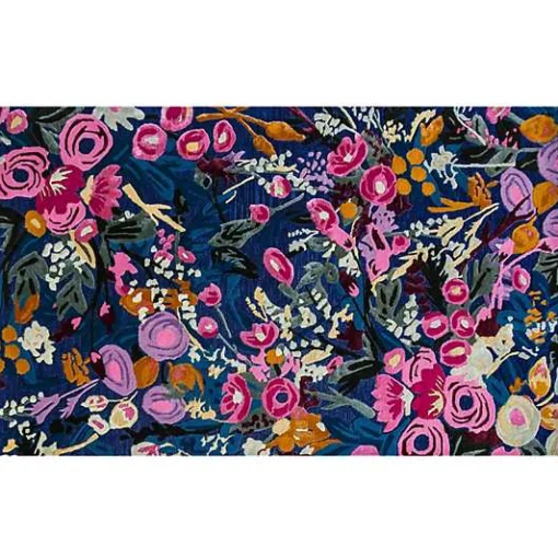 Aurora Floral Royal 5' x 8' Rug