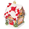 Bake Shop Gingerbread Cottage Glass Ornament