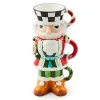 Bake Shop Nutcracker Stacking Mugs, Set of 3