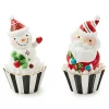 Bake Shop Santa  Snowman Cupcake Boxes, Set of 2
