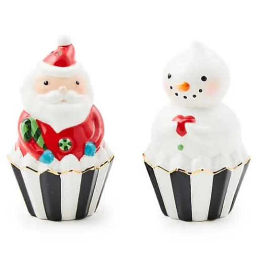 Bake Shop Santa  Snowman Salt  Pepper Set