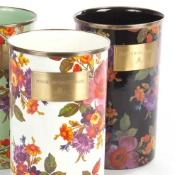 Black Flower Market Utensil Holder
