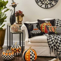 Black  Ivory Houndstooth Throw