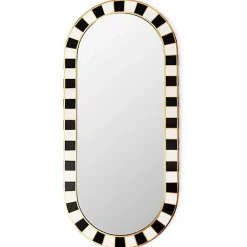 Black Tie Oval Wall Mirror
