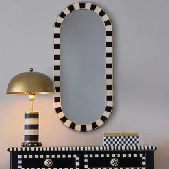 Black Tie Oval Wall Mirror