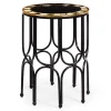 Black Tie Round Accent Table