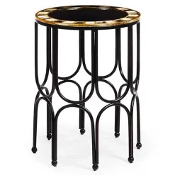 Black Tie Round Accent Table