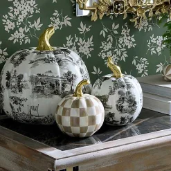 Black Toile Small Pumpkin