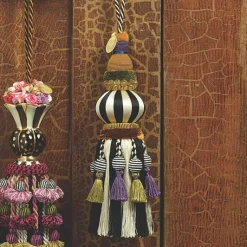 Black  White Bibelot Tassel