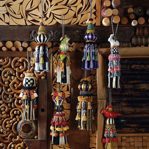 Black  White Bibelot Tassel