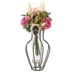 Black  White Mei Ping Large Vase