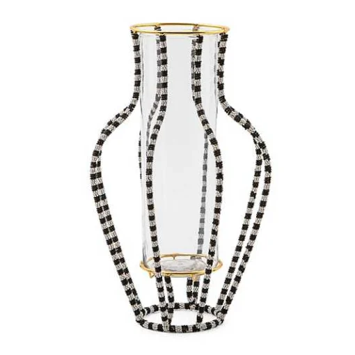 Black  White Mei Ping Large Vase