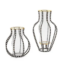 Black  White Mei Ping Large Vase