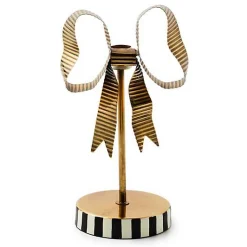 Bow Short Metal Candle Holder