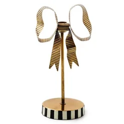 Bow Tall Metal Candle Holder