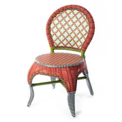Breezy Poppy Outdoor Cafe Chair