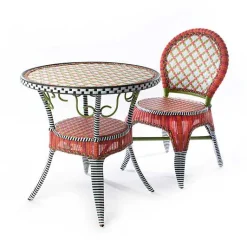 Breezy Poppy Outdoor Cafe Chair