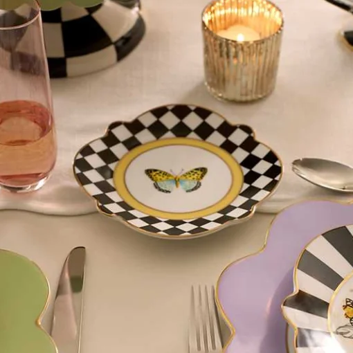 Butterfly Toile Bread and Butter Plate