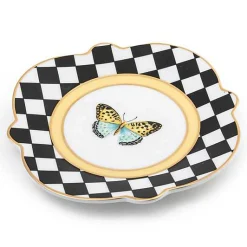 Butterfly Toile Bread and Butter Plate