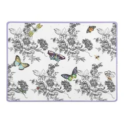 Butterfly Toile Cork Back Placemats, Set of 4