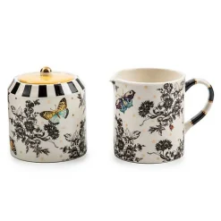 Butterfly Toile Creamer  Sugar Set