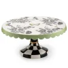 Butterfly Toile Large Pedestal Platter