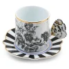 Butterfly Toile Mug  Saucer Set