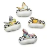 Butterfly Toile Napkin Rings, Set of 4