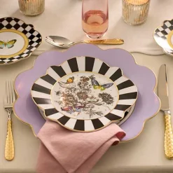 Butterfly Toile Salad Plate