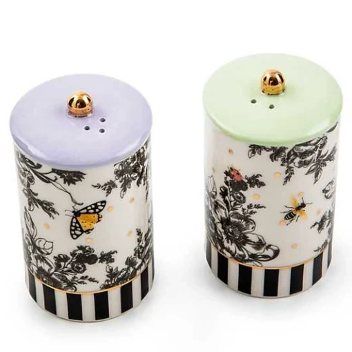 Butterfly Toile Salt  Pepper Set