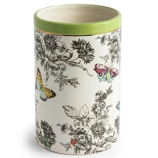 Butterfly Toile Short Vase