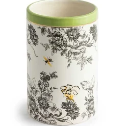 Butterfly Toile Short Vase