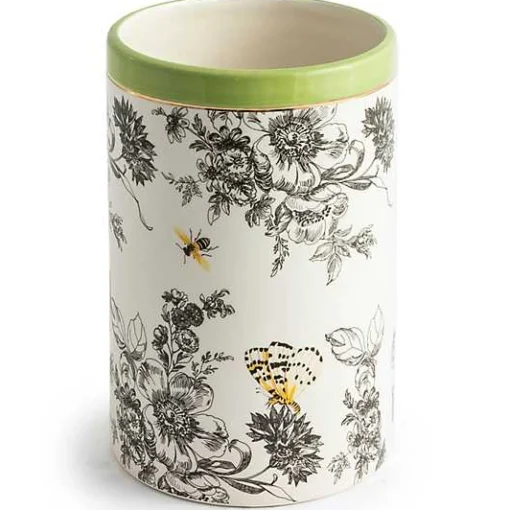 Butterfly Toile Short Vase