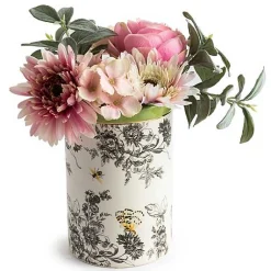 Butterfly Toile Short Vase