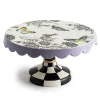 Butterfly Toile Small Pedestal Platter