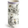 Butterfly Toile Tall Vase