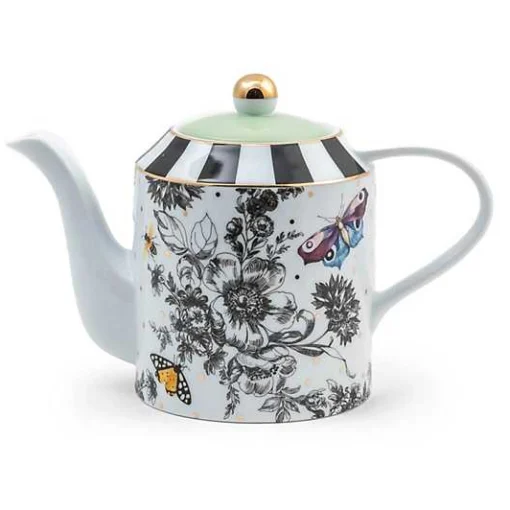 Butterfly Toile Teapot
