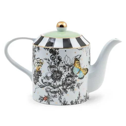 Butterfly Toile Teapot