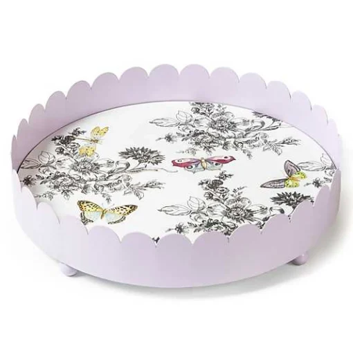 Butterfly Toile Tray