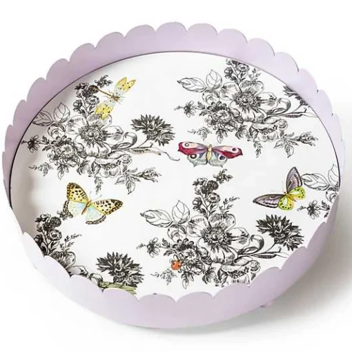Butterfly Toile Tray