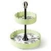 Butterfly Toile Two Tiered Stand