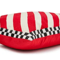 Candy Stripe  Checks Lumbar Pillow