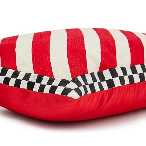Candy Stripe  Checks Lumbar Pillow