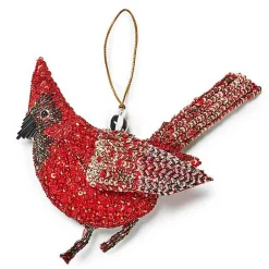 Cardinal Beaded Ornament