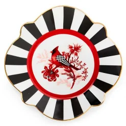 Cardinal Toile Bread  Butter Plate